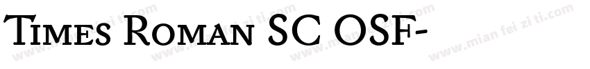 Times Roman SC OSF字体转换